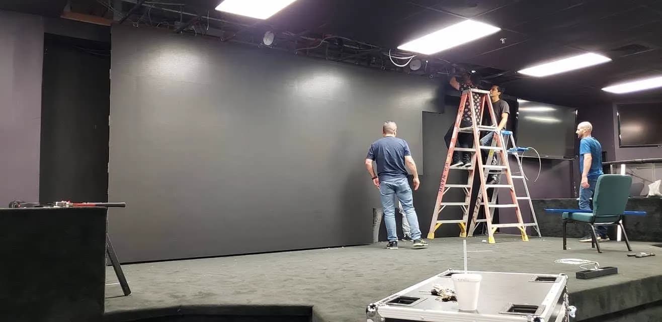 Pantalla LED instalada en Community Church, Estados Unidos