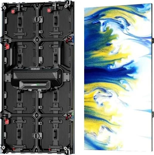 Panel LED de la serie LRS exterior de Lampro, visto en tres cuartos.