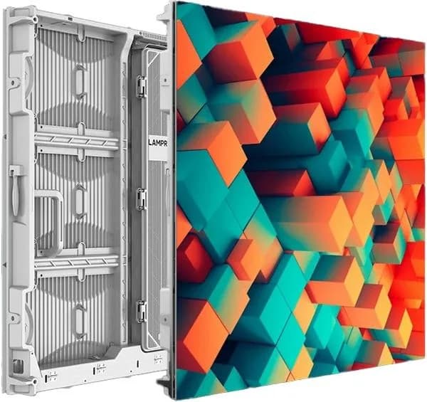 Panel LED de la serie LST de Lampro, visto en tres cuartos.